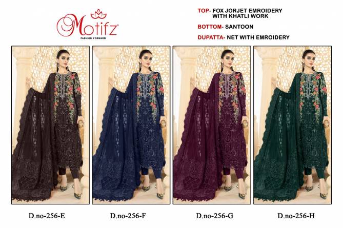 Motifz 256 EFGH Heavy Festive Wear Wholesale Pakistani Salwar Suits Catalog